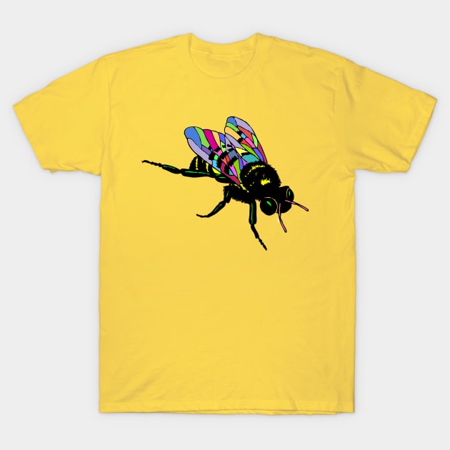 Rainbow bee T-Shirt by obmik